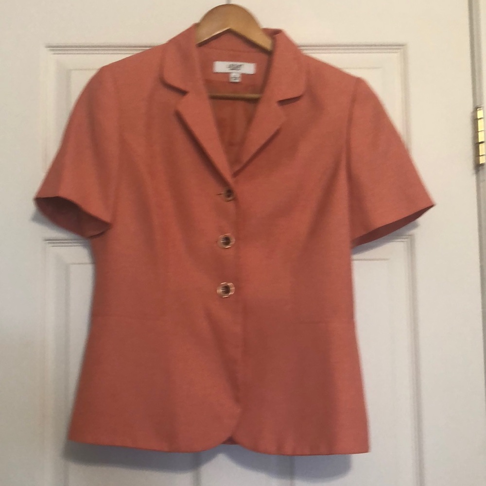 Orange pant suit